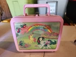 1986 Hasbro Aladdin My Little Pony Blue Lunch Box With Thermos Vintage. Fixed Price $20.90.