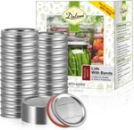 144PCS Canning Lids With Rings Regular Mouth, Premium Mason Jar. Fixed Price $39.10.