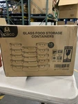 Mcirco 15 Pack Glass Food Storage Containers With Snap Locking Lids. Fixed Price $30.00.