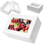 Mefleet 16PCS 14X10X6 Cake Boxes With Window Rectangle Quarter Sheet Bakery B.... Fixed Price $40.17.