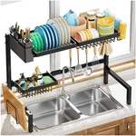 Yklslh Over The Dish Drying Rack Tiers, For All Sinks (26.57"-35"),EXP.... Fixed Price $43.35.