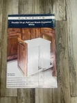 Rev-a-shelf Double Pull Out Top Mount Trash Can 35 Quart, White, 4WCTM-18DM2. Fixed Price $60.00.