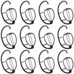 Manchap 12 Pack 15 Inch Black Wig Hanger, Plastic Hanging Holder, Portable. Fixed Price $40.90.