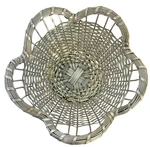Vtg French Provencial Metal Wire Wave-like Rim Farmhouse Kitchen Counter Basket. Fixed Price $40.00.