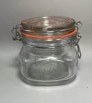 Kilner Square Swing Top Glass Jar 17 Oz. Fixed Price $12.80.
