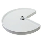 Rev-a-shelf 6471-24-11-52 24" Polymer Kidney Lazy Susan Only White. Fixed Price $46.90.