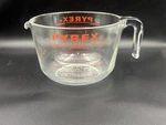Pyrex 564 Vintage Measuring Mixing Bowl 2 Qt, 64OZ, 8 Cups, Liters, Red. Fixed Price $29.99.
