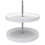 Rev-a-shelf 24'' Lazy Susan Full-circle Polymer 2-SHELF, White, 6012-24-11-52. Fixed Price $83.99.