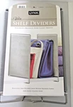 Lynk Vela Shelf Dividers Gray Polymer Fabric 13"H, 2 1/8"W, 3/8"D- Set Of. Fixed Price $17.99.