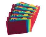 Oxford Poly Index Card Guides Alphabetical A-z Assorted Colors 4 6. Fixed Price $13.50.