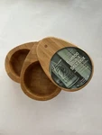 Totally Bamboo 2 Compartment Stacked Salt Cellar Spice Herb Box Kitchen Gadgets. Fixed Price $22.99.