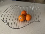 Unique Design Wave Chrome Wire Fruit/bread Basket Holder Or Statement. Fixed Price $9.95.