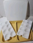 Tupperware Deviled Egg Keeper Carrier Tray Container Harvest Gold 723-2 Vtg Nos. Fixed Price $16.95.