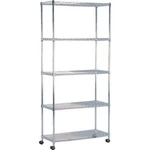 Iris Ohyama Metal Rack Body 5 Shelves With Casters Rust-resistant Finish Pole. Fixed Price $592.67.