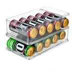 Xicennego 2-TIER Large Stackable Soda Can Organizer For Refrigerator Ta.... Fixed Price $26.85.