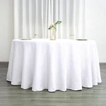 Balsa CIRCLE10 Pcs 120 Inch White Round Tablecloths Fabric. Fixed Price $165.50.