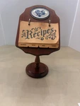 Very Rare Pfaltzgraff Yorktowne Wooden Recipe Card Holder/display. Fixed Price $99.99.