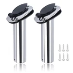 Hoffen 2 Pack Boat Stainless Steel Fishing Rod Holder Flush Mount With Pvc Ca.... Fixed Price $46.46.