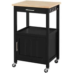 Yaheetech Kitchen Island Cart With Storage, Rolling 18"DX22"WX35''H, Black. Fixed Price $123.99.