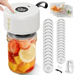 Electric Mason Vacuum Sealer In 1 For Jars With 30. Fixed Price $41.43.