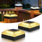 Vighep 4X4 Solar Post Cap Lights Outdoor 2 Pack Fence With 3 Color. Fixed Price $22.99.