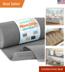 Non-adhesive Drawer And Shelf Liner, 12IN X 20FT Slip Cabinet Liners, Pro.... Fixed Price $41.70.