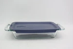 Pyrex C-222 Easy Grab Glass Square Baking Dish And Blue Lid QUART/1.9 Liter. Fixed Price $13.00.