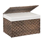 Wicker Storage Basket With Lid, 42.3 Gallon (160L) Large Blanket .... Fixed Price $81.31.
