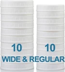 Aozita Wide Mouth & Regular, 10DAXIAO-WHITE. Fixed Price $14.52.