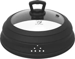Microwave Splatter Cover Vented Glass Guard Lid With Collapsible Silico. Fixed Price $60.51.