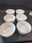 Set Of Corning Ware French White 500ML Casserole Ramekin Souffle Bowls F-16-B. Fixed Price $33.00.