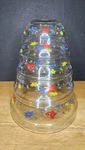 Vtg. Imperial Glass Durable Heat Resistant Floral Nesting Mixing Bowls Set Of 5. Fixed Price $34.99.