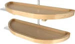 32" Wood Lazy Susan Organizer For Blind Corner Cabinets - Dual Shelf Turntable. Fixed Price $645.99.
