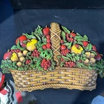 Vintage Homco Fruit Basket Apples Berries Red Wall 1978 Dart 7533A Home Interior. Fixed Price $10.62.