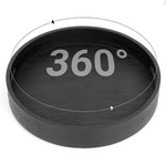 10IN Black Bamboo Lazy Susan Turntable Tall Side Anti-fall Organizer For Pa.... Fixed Price $32.58.