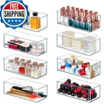 Qilinba Deep Drawer Clear 8 Pack Stackable Organizers Bins For. Fixed Price $41.38.