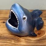 Vintage Shark Statue Sponge Soap Anything Holder Famous-barr Ceramic My-lo 75. Fixed Price $30.00.
