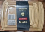 Riveira Two Tone Bamboo Wood Cutting Boards Set Of (A350). Fixed Price $20.00.