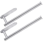 Cuxixa Paper Towel Holder Under Cabinet 2 Pack,stainless Steel Classic Silver. Fixed Price $25.99.
