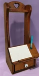 Handmade Wall Hanging Recipe Holder Note Station W/drawer 21 Wedding Solid Wood. Fixed Price $83.99.
