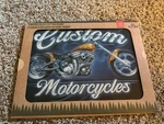 Rivers Edge Tempered Glass Cutting Board Motorcycle Design Extra Large 12X16. Fixed Price $39.00.