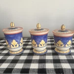 *vintage 2004 *pfaltzgraff *villa Della Luna *set Of 3 Canister Jars With Lids. Fixed Price $79.99.