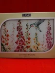 Lang Hummingbird Flutter & Flowers Tempered Glass Cutting Board Susan Winget. Fixed Price $18.89.