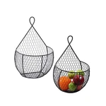 Erytlly Metal Fruit And Vegetable Storage Hanging Basket Wall M... Usa Fast Ship. Fixed Price $55.46.
