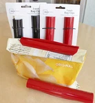 Ez-clip Air Tight Snack Bag Clasp Washable Heavy Duty Plastic --6 Pack No Waste. Fixed Price $9.99.