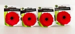New Charles Viancin Poppy Red Flower Silicone Bottle Stopper Lot Of 4. Fixed Price $18.99.