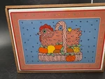 Vintage Recipe Box Japan Chicken Basket Tile 1982 Taylor & Ng Wooden. Fixed Price $13.99.