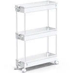 Spacekeeper Slim Rolling Storage Cart, 3 Tier Bathroom Organizer Laun.... Fixed Price $31.56.