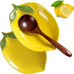2PCS Spoon Rests, Ceramic Rest, Cute Lemon Shaped Stove Utens. Fixed Price $22.44.