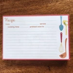 Hallmark Recipe Cards 36 Count Kitchen Utensil Design New Sealed. Fixed Price $8.76.